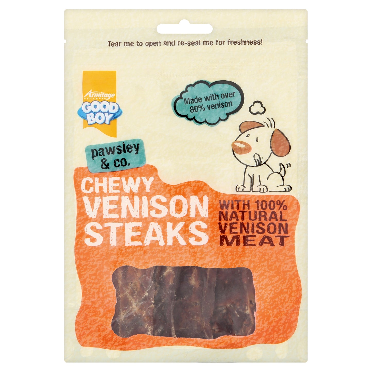 Good boy Chewy Venison Steaks - 80G