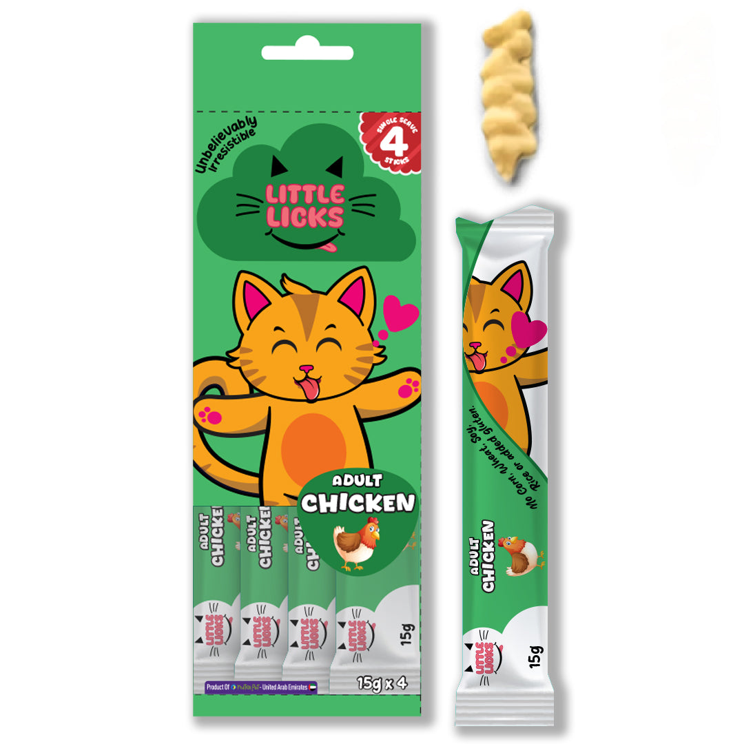 Smudges Little Licks Chicken Creamy Bisque Treats for Adult Cat 4 x 15g