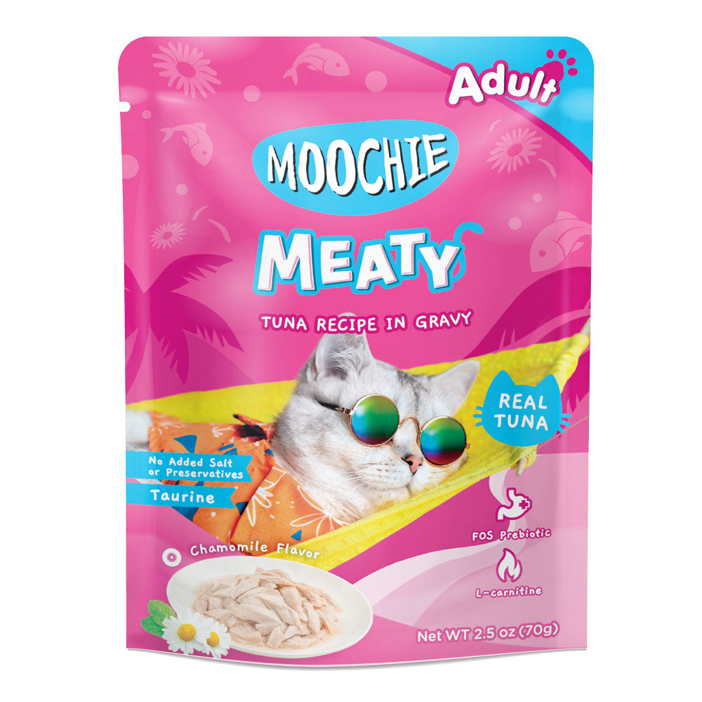 Moochie Cat Food Tuna Recipe In Gravy 12 Pouches