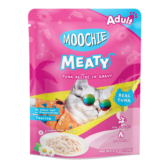 Moochie Cat Food Tuna Recipe In Gravy 12 Pouches