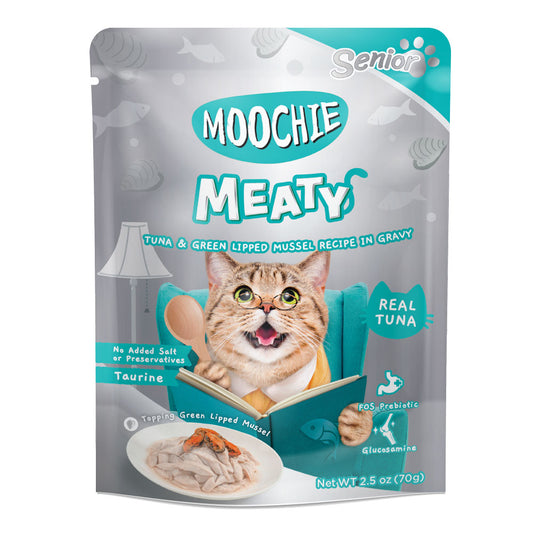 Moochie Cat Food Tuna & Green Lipped Mussel Recipe In Gravy