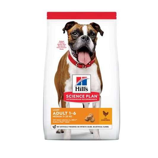 Hill’s Science Plan Light Medium Adult Dog Food With Chicken