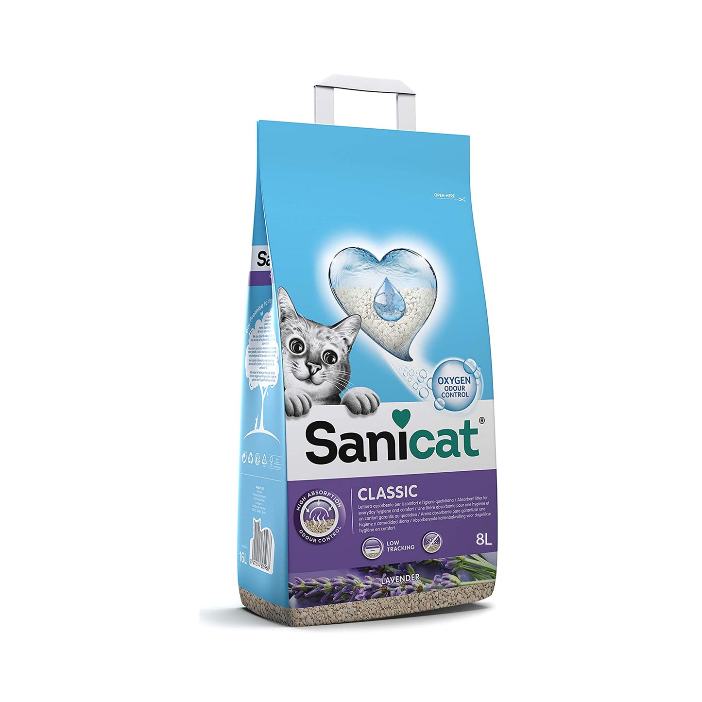 Sanicat Classic Lavender Cat Litter 8L