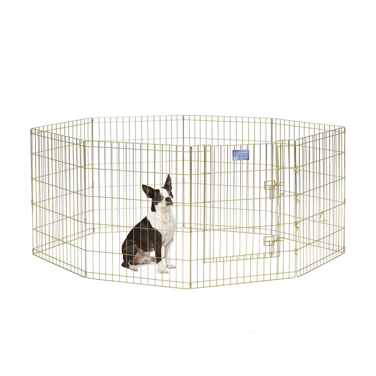 MidWest Foldable Exercise Pen With Door – Gold Zinc