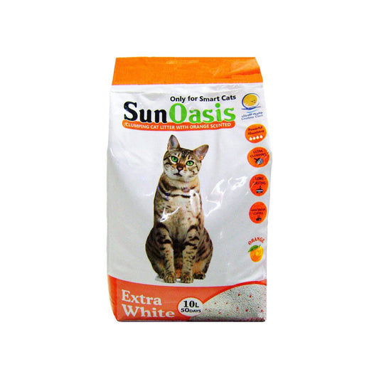 Sun Oasis Clumping Cat Litter Orange Scented 10 L